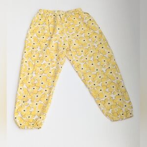 Girls' Yellow Floral/Daisy Harem/Aladdin/Cuffed Pants